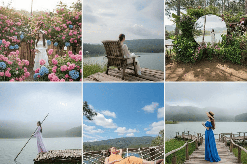 Phim trường Happy Hill Đ&agrave; Lạt c&ograve;n c&oacute; rất nhiều tiểu cảnh đẹp kh&aacute;c để bạn thỏa sức check-in